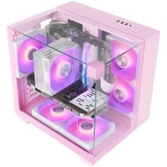 Caja Gaming Semitorre Mars Gaming MC-VISIONM/ Rosa