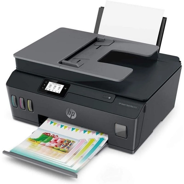 Multifunción Recargable HP Smart Tank Plus 655/ WiFi/ Fax/ Negra