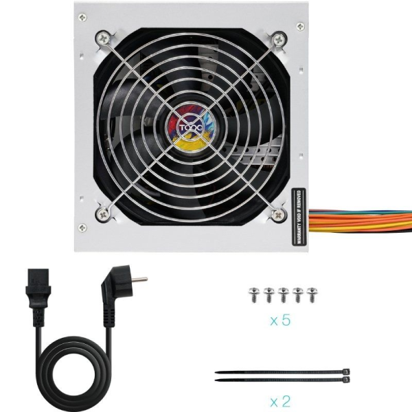 Fuente de Alimentación TooQ TQAPOLO-550SP/ 550W/ Ventilador 12cm