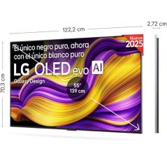 Televisor LG OLED Evo OLED55G54LW 55'/ Ultra HD 4K/ Smart TV/ WiFi