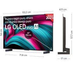 Televisor LG OLED Evo OLED42C54LA 42'/ Ultra HD 4K/ Smart TV/ WiFi