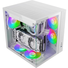 Caja Gaming Semitorre Mars Gaming MCV-ONE/ Blanca