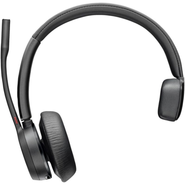 Auricular Inalámbrico Poly Voyager 4310-M para Microsoft Teams + Adaptador BT700 + Base de Carga/ con Micrófono/ Bluetooth/ Negr