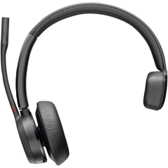 Auricular Inalámbrico Poly Voyager 4310-M para Microsoft Teams + Adaptador BT700 + Base de Carga/ con Micrófono/ Bluetooth/ Negr