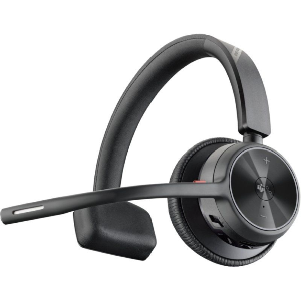 Auricular Inalámbrico Poly Voyager 4310-M para Microsoft Teams + Adaptador BT700 + Base de Carga/ con Micrófono/ Bluetooth/ Negr
