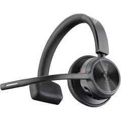 Auricular Inalámbrico Poly Voyager 4310-M para Microsoft Teams + Adaptador BT700 + Base de Carga/ con Micrófono/ Bluetooth/ Negr