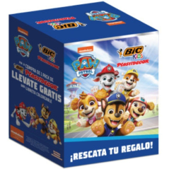 Expositor Bic Paw Patrol de Lápices de Cera y Cuadernos/ 24 Packs de 12 Unidades de Ceras/ 24 Cuadernos/ Surtido de Colores