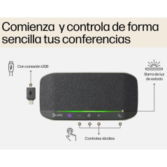 Altavoz Portátil para Conferencias Poly Sync 10 para Microsoft Teams/ USB-Bluetooth/ Negro