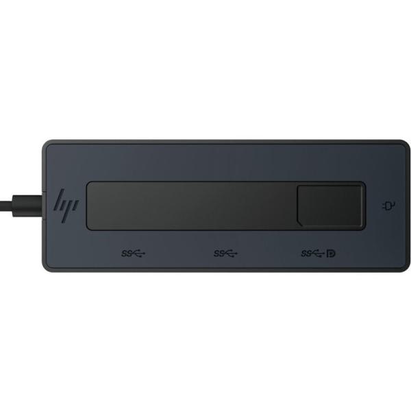 Docking USB Tipo-C HP 6G843AA/ 3xUSB Tipo-C/ 1xUSB Tipo-C PD/ Negro y Azul