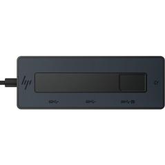 Docking USB Tipo-C HP 6G843AA/ 3xUSB Tipo-C/ 1xUSB Tipo-C PD/ Negro y Azul