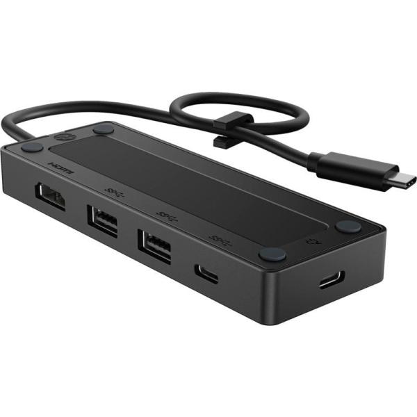 Docking USB Tipo-C HP G3/ 2xUSB/ 1xUSB Tipo-C/ 1xHDMI/ 1xUSB Tipo-C PD/ Negro