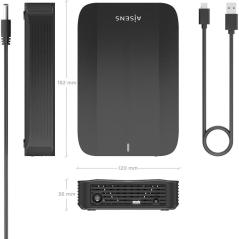 Caja Externa para Disco Duro de 3.5' Aisens ASE-3535B/ USB 3.1