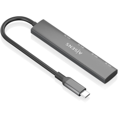 Hub USB Tipo-C 3.0 Aisens A106-0540/ 4xUSB