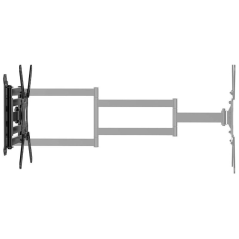 Soporte de Pared Giratorio/ Inclinable/ Nivelable Aisens WT65TSLE-385 para Monitores y TV de 23-65'/ hasta 35kg