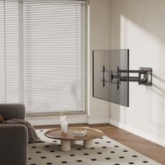 Soporte de Pared Giratorio/ Inclinable/ Nivelable Aisens WT90TSLE-387 para Monitores y TV de 43-90'/ hasta 60kg