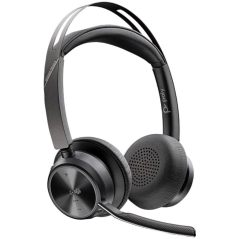Auriculares Inalámbricos Poly Voyager Focus 2 para Microsoft Teams + Adaptador USB-C-A + Soporte de Carga/ con Micrófono/ Blueto