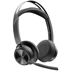 Auriculares Inalámbricos Poly Voyager Focus 2 para Microsoft Teams + Adaptador USB-C-A + Soporte de Carga/ con Micrófono/ Blueto