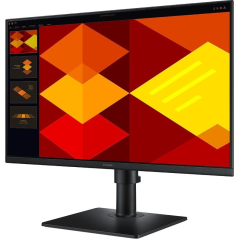Monitor Profesional Samsung Essential Monitor S4 S40GD S24D402GAU/ 24'/ Full HD/ Regulable en altura/ Negro