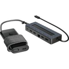 Pack Docking USB Tipo-C y Cargador Universal para Portátil HP 9H0H9AA