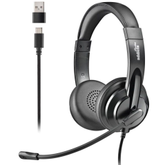 Auriculares NGS VOX605 USB/ con Micrófono/ USB/ Negros