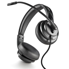 Auriculares NGS VOX605 USB/ con Micrófono/ USB/ Negros