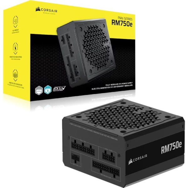 Fuente de Alimentación Corsair RM750e/ 750W/ Ventilador 12cm/ Cybenetics Gold