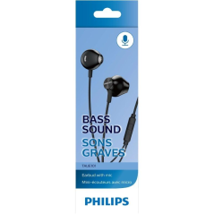 Auriculares Intrauditivos Philips TAUE101BK/00/ Jack 3.5/ Negros
