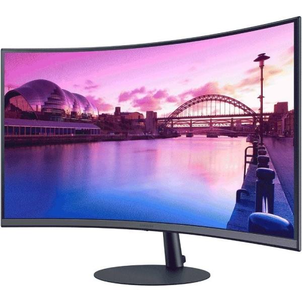 Monitor Profesional Curvo Samsung Essential Monitor S3 S39C S32C390EAU/ 32'/ Full HD/ Multimedia/ Negro