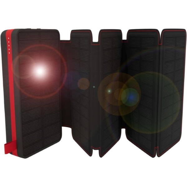 Powerbank Solar 10000mAh Wonder WX10S/ 10W/ Negra y Roja