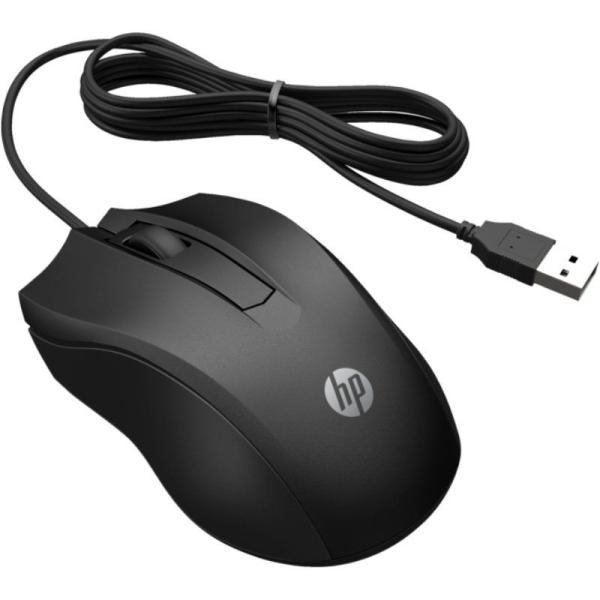 Ratón HP 105/ Hasta 1600 DPI/ Negro