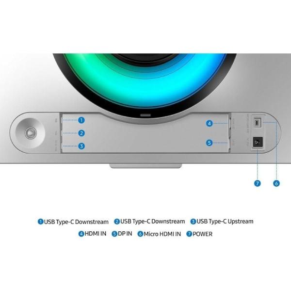 Monitor Gaming Ultrapanorámico Curvo Samsung Odyssey OLED G9 S49DG954SU 49'/ Dual QHD/ 0.03ms/ 240Hz/ OLED/ Multimedia/ Regulabl