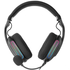 Auriculares Gaming con Micrófono Mars Gaming MH-PRO/ Jack 3.5/ USB/ Negros