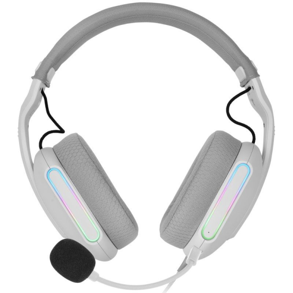 Auriculares Gaming con Micrófono Mars Gaming MH-PRO/ Jack 3.5/ USB/ Blancos