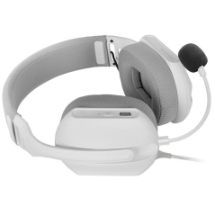 Auriculares Gaming con Micrófono Mars Gaming MH-PRO/ Jack 3.5/ USB/ Blancos