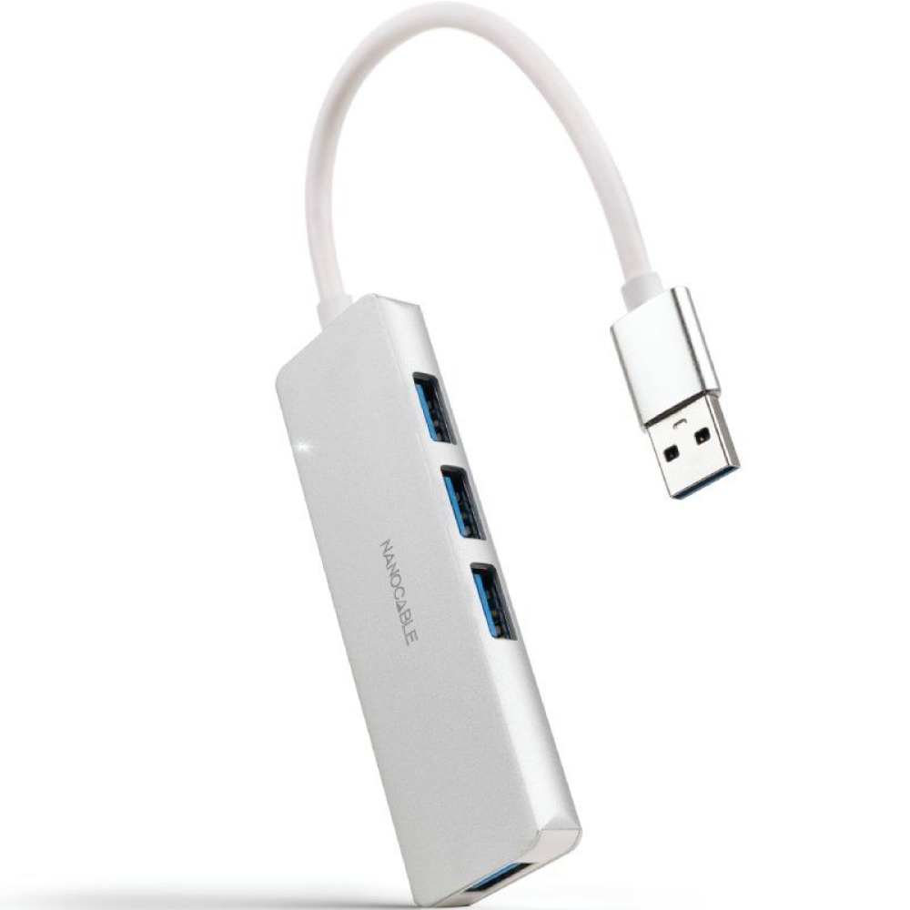 Hub USB 3.0 Nanocable 10.16.4602/ 4xUSB/ Gris Hub USB 3.0 Nanocable 10.16.4602/ 4xUSB/ Gris