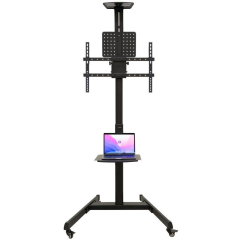 Soporte de Suelo Inclinable con Ruedas TooQ FS1184M-B para TV de 35-70'/ hasta 70kg