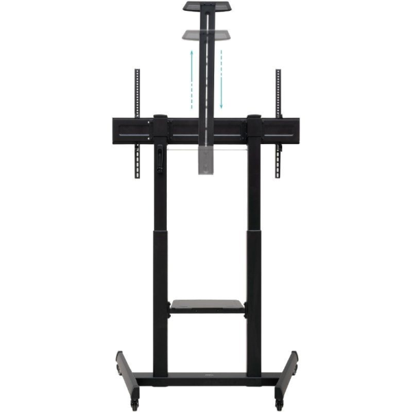 Soporte de Suelo Inclinable con Ruedas TooQ FS20406HM-B para TV de 60-100'/ hasta 120kg