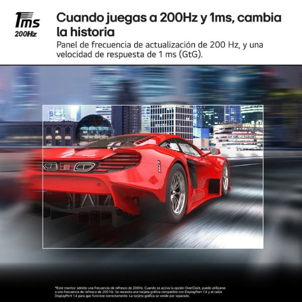 Monitor Gaming LG UltraGear 27GS75Q-B 27'/ QHD/ 1ms/ 200Hz/ IPS/ Regulable en Altura/ Negro
