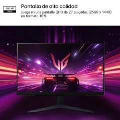 Monitor Gaming LG UltraGear 27GS75Q-B 27'/ QHD/ 1ms/ 200Hz/ IPS/ Regulable en Altura/ Negro