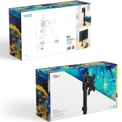 Soporte de Mesa para Monitor TooQ DB1131TN-B/ Giratorio/ Inclinable/ hasta 8kg