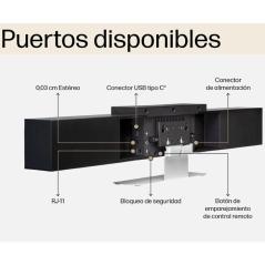 Sistema de Videoconferencia/Barra de vídeo Poly Studio USB/ Campo de Visión 120º/ 4K