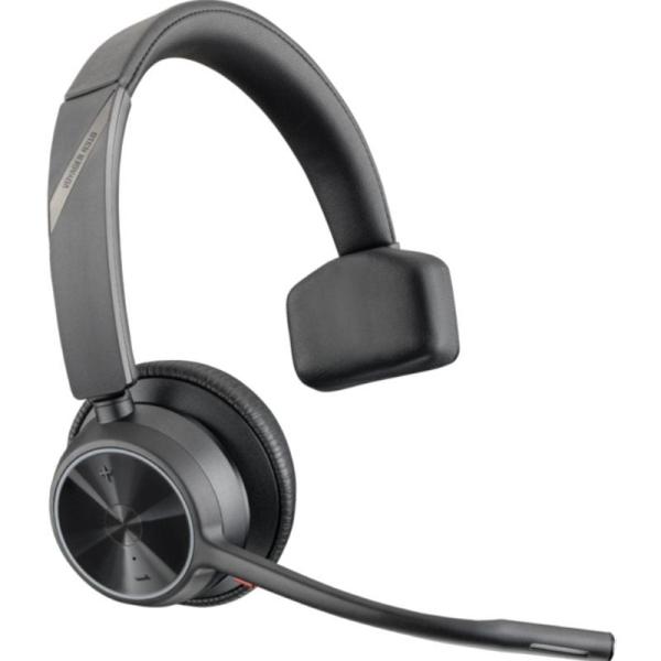 Auricular Inalámbrico Poly Voyager 4310 + Adaptador BT700 + Base de Carga/ con Micrófono/ Bluetooth/ Negro