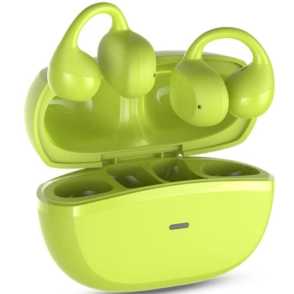 Auriculares Bluetooth SPC Boost Clip con estuche de carga/ Autonomía 6h/ Verdes Lima