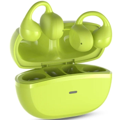 Auriculares Bluetooth SPC Boost Clip con estuche de carga/ Autonomía 6h/ Verdes Lima