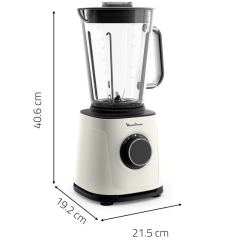 Batidora de vaso Moulinex PerfectMix Essential LM771AF0/ 1200W/ 14 Velocidades