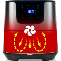 Freidora por Aire Airfryer / Sin Aceite Princess Deluxe Digital XXL 183312/ 1700W/ Capacidad 5,5L
