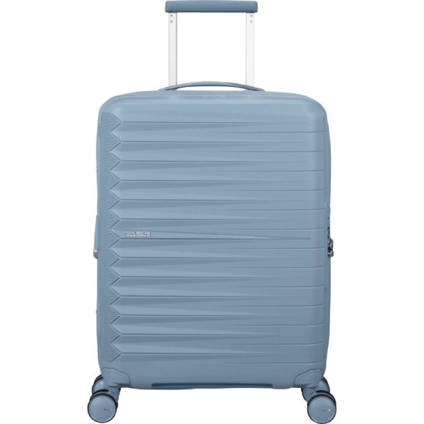 Maleta de Cabina American Tourister FastForward Spinner Expansible 55cm/ 55x40x23cm/ 4 Ruedas/ Azul