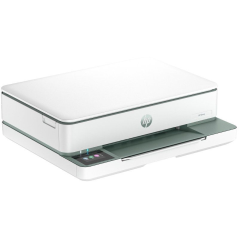 Multifunción HP Envy 6120e WiFi/ Fax Móvil/ Dúplex/ Blanca y Verde