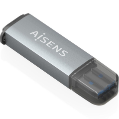 Lector de Tarjetas Externo Aisens ASCR-2A09-GR/ USB 3.1