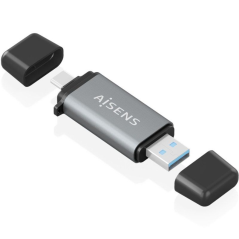 Lector de Tarjetas Externo Aisens ASCR-2AC11-GR/ USB 3.1